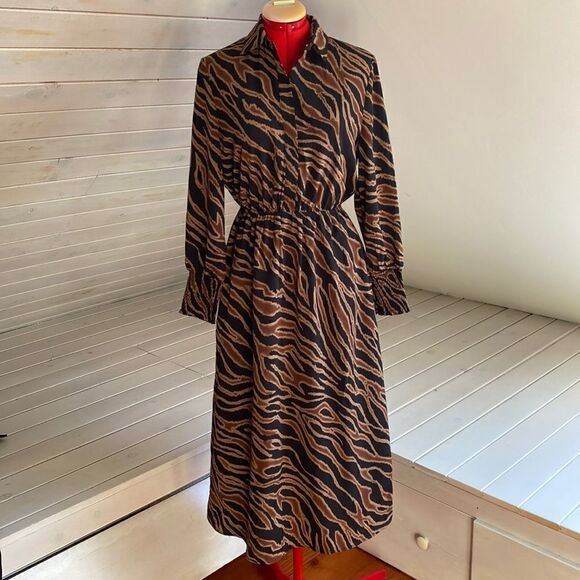 BB Dakota by Steve Madden Zebra Print Maxi Dress - Black and Brown - Picture 2 of 16